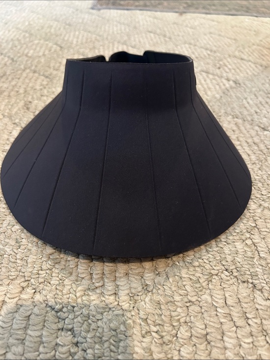C Accessories - C Black Structured Wide Brim Visor